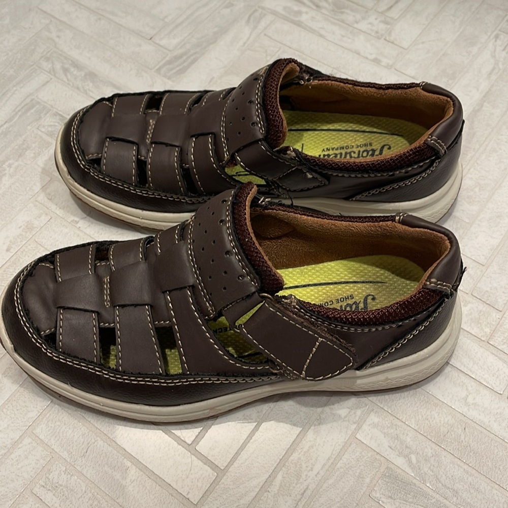 Florsheim Boys Brown Cognac Fisherman Sandals, size 12 little kid - Picture 2 of 6